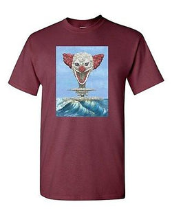 Clown Bomb War Funny Tanya Ramsey Artworks Art DT Adult T-Shirts Tee