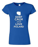 Junior Keep Calm And Love Poland Country Statement Novelty T-Shirt Tee