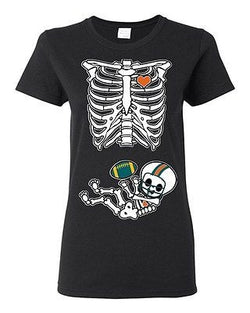 Baby Skeleton Miami Football Ladies DT T-Shirt Tee