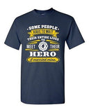 Firefighter Rescue Hero I Married Mine Wife Funny Humor DT Adult T-Shirt Tee