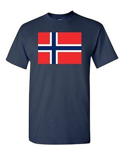 Norway Country Flag State Oslo Norwegian Nation Patriotic DT Adult T-Shirt Tee