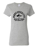 Ladies 2012 Zombie Apocalypse Rescue Team Horror North America Funny T-Shirt Tee