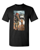 Soldier Jeep Rifle War Game Peace Tanya Ramsey Artwork Art DT Adult T-Shirts Tee