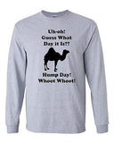 Long Sleeve Adult T-Shirt Hump Day! Hump Day! Camel Guess What Day It Is? Funny