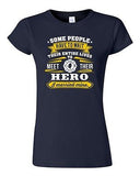 Junior Firefighter Rescue Hero I Married Mine Husband Funny Humor DT T-Shirt Tee