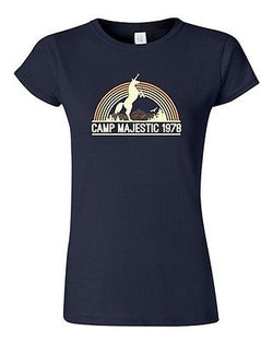 Junior Camp Majestic Unicorn Summer BeanePod Artworks Art Funny DT T-Shirt Tee