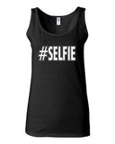 Junior Selfie Selfy Social Pic Photo Camera Funny Humor Sleeveless Tank Tops