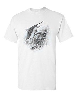 Old Man And The Sea Hemingway Ocean Swordfish Salih Gonenli DT Adult T-Shirt Tee