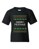 Merry Festivus Ugly Christmas Season Parody Funny DT Youth Kids T-Shirt Tee