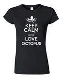 Junior Keep Calm And Love Octopus Seafood Sea Animal Lover Humor T-Shirt Tee