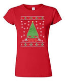 Junior Periodic Tree Table Of Elements Science Ugly Christmas DT T-Shirt Tee