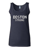 Junior Boston Strong Novelty State Honor Campaign Slogan Graphic Tank Top