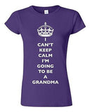 Junior I Can't Keep Calm I'm Going To Be A Grandma Family DT T-Shirt Tee