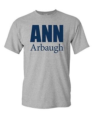 Ann Arbaugh Bold Football Michigan Sports Game Novelty Adult T-Shirt Tee