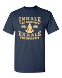 Inhale The Good Sh*t Exhale Bullsh*t The Yoga Hatha Funny DT Adult T-Shirt Tee