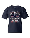 World Champion 4-Time New England Football Champ Sports DT Youth Kid T-Shirt Tee