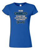 Junior I'm An Engineer To Save Time Engineering Funny Humor DT T-Shirt Tee