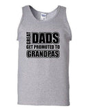 Great Dad Gets Promoted To Grandpas Novelty Statement Graphic Adult Tank Top