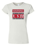 Junior Warning If Zombies Chase Us Tripping You Walking Dead TV DT T-Shirt Tee