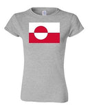 Junior Greenland Country Flag Denmark Nuuk State Nation Patriotic DT T-Shirt Tee