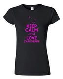 Junior Keep Calm And Love Cape Verde Country Patriotic Novelty T-Shirt Tee