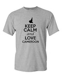 Keep Calm And Love Cameroon Country Nation Patriotic Novelty Adult T-Shirt Tee