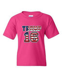 Donald Trump 16 2016 President Election Campaign Vote DT Youth Kids T-Shirt Tee