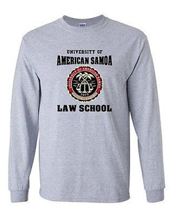 Long Sleeve Adult T-Shirt University Of American Samoa Law School Samoan DT