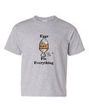 Eggs Fix Everything Chicken Hen Boiled Egg DT Novelty Youth Kids T-Shirt Tee