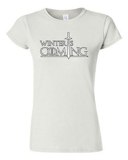 Junior Winter Is Coming TV Novelty DT T-Shirt Tee