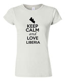 Junior Keep Calm And Love Liberia Country Nation Patriotic Novelty T-Shirt Tee