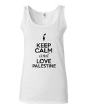 Junior Keep Calm And Love Palestine Country Nation Patriotic Sleeveless Tank Top