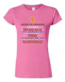 Junior Always Be Yourself Unless You Can Be An Illinoisan Map DT T-Shirt Tee