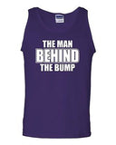 The Man Behind The Bump Novelty Statement Graphics Adult Tank Top