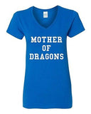 V-Neck Ladies Mother Of Dragons Funny TV Show Series Parody Fan T-Shirt Tee