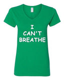 V-Neck Ladies I Can't Breathe Eric Garner Justice Protest Support T-Shirt Tee