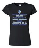 Junior Always Be Yourself Unless You Can Be An Rhode Islander Map DT T-Shirt Tee