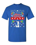 Merry Christmas Hunting Dog Animals Ugly Christmas Sweater DT Adult T-Shirt Tee