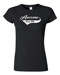 Junior Awesome Since 1991 With Tail Happy Birthday Gifts Funny DT T-Shirt Tee