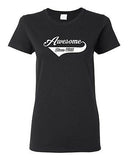 Ladies Awesome Since 1965 With Tail Happy Birthday Gift Funny DT T-Shirt Tee