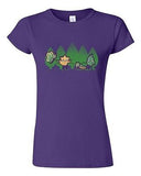 Junior Randy Otter Caterpillar Butterfly Leaf Funny Arts Portray DT T-Shirt Tee