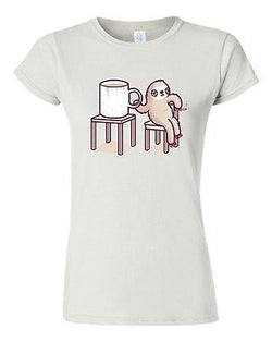 Junior Randy Otter Sloth Mondays Cute Lazy Portray Cute Funny Art DT T-Shirt Tee