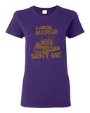 Ladies Large Marge Sent Me Truck TV Bicycle Thieves Funny Parody DT T-Shirt Tee
