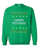 Merry Festivus Ugly Christmas Season Parody Funny DT Novelty Crewneck Sweatshirt