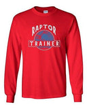 Long Sleeve Adult T-Shirt Raptor Jurassic Trainer Dinosaur Movie Funny Humor DT