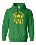 Training To Go Super Saiyan Anime Gym Workout Funny Parody DT Sweatshirt Hoodie