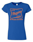 Junior It's Manning Time Script Funny Humor Parody Football Sports T-Shirt Tee