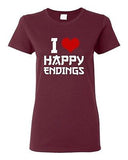 Ladies I Love Happy Endings Massage Therapist Relax Funny Humor DT T-Shirt Tee