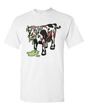 Zombie Cow Undead Animals Devil Monster Horror Adult DT T-Shirt Tee