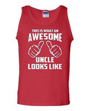 This Is What An Awesome Uncle Looks Like Novelty Statement Adult Tank Top